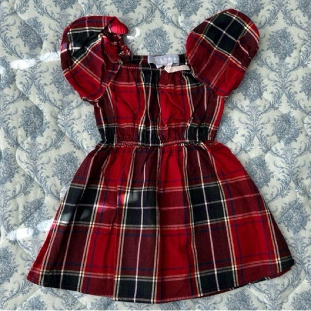 Hill House Home tartan baby nap dress in size 6-12 months